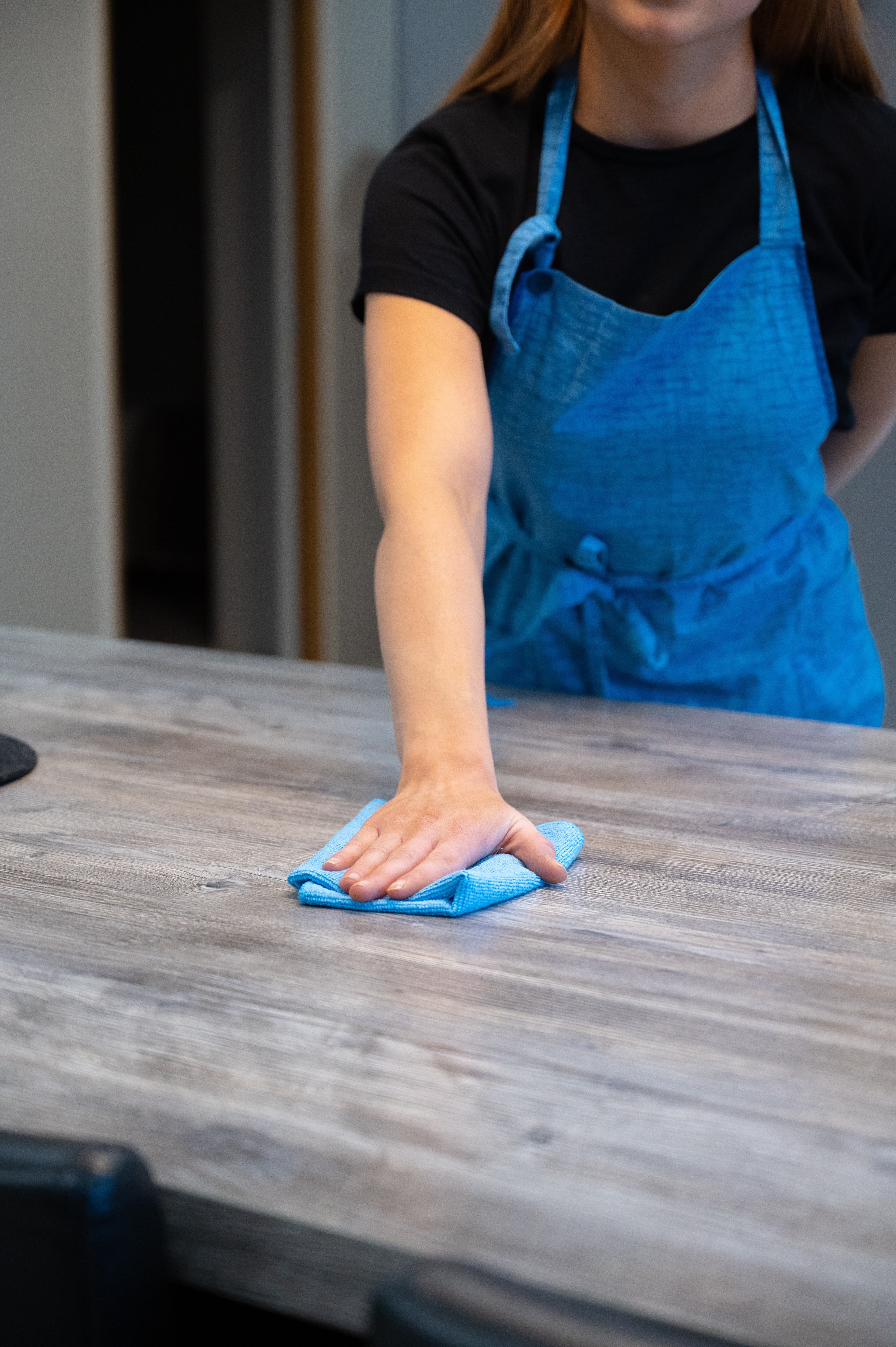 Clean reusable cleaning cloths